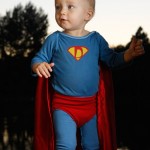 Super Declan, costume courtesy of Mom and a little Photoshop