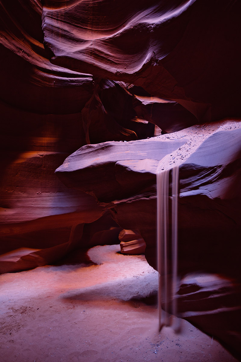 "Sandfall" in Upper Antelope Canyon