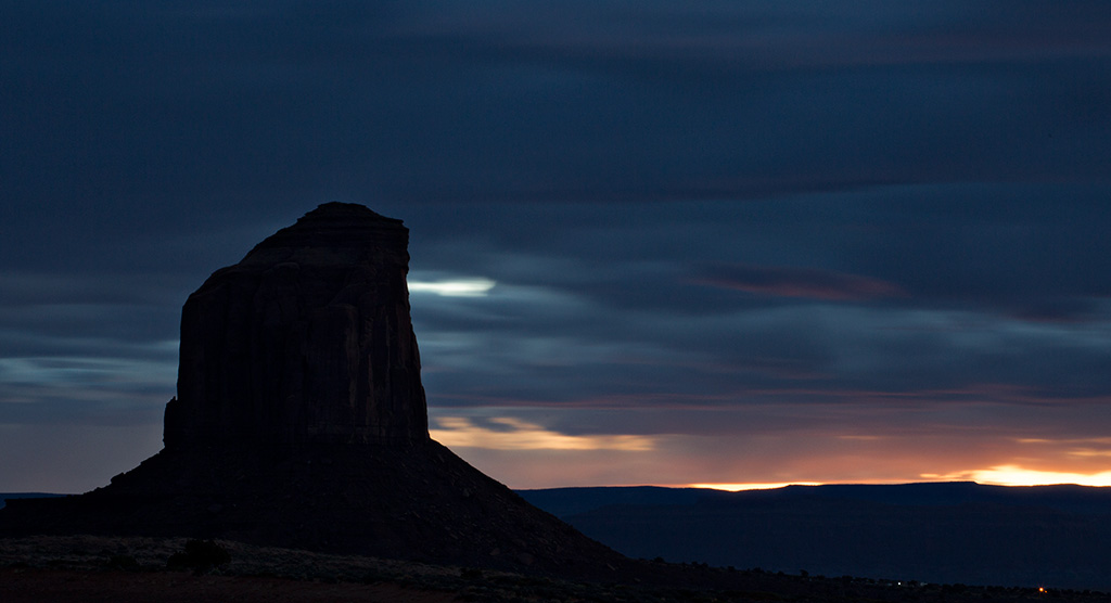 Sunset near Monument Valley