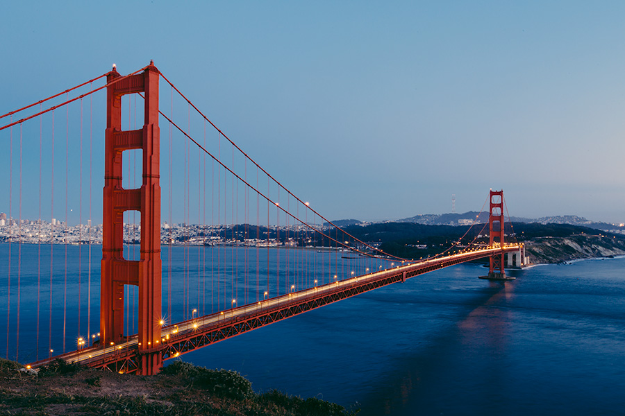 Golden Gate Bridge sunset