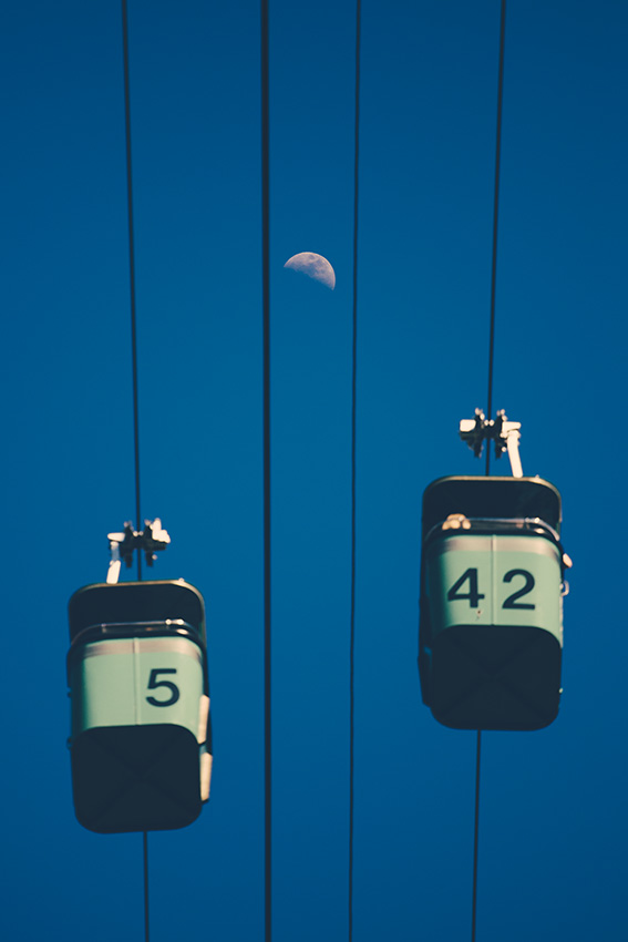 Sky buckets and the moon
