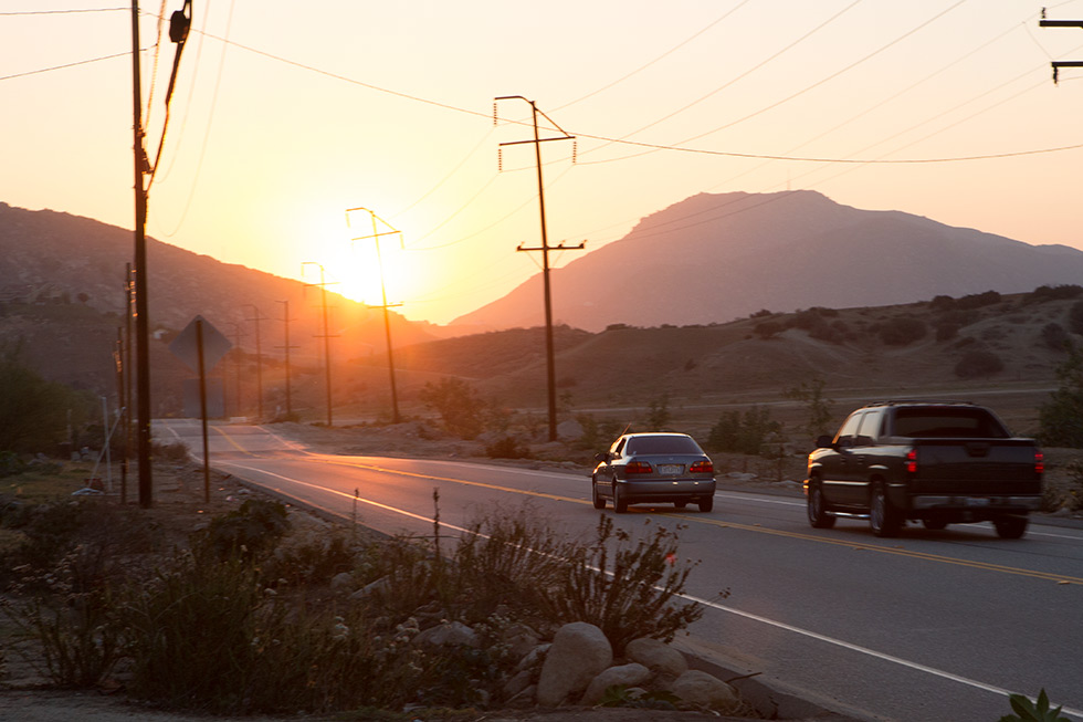 Reche Canyon, Colton, bad drivers