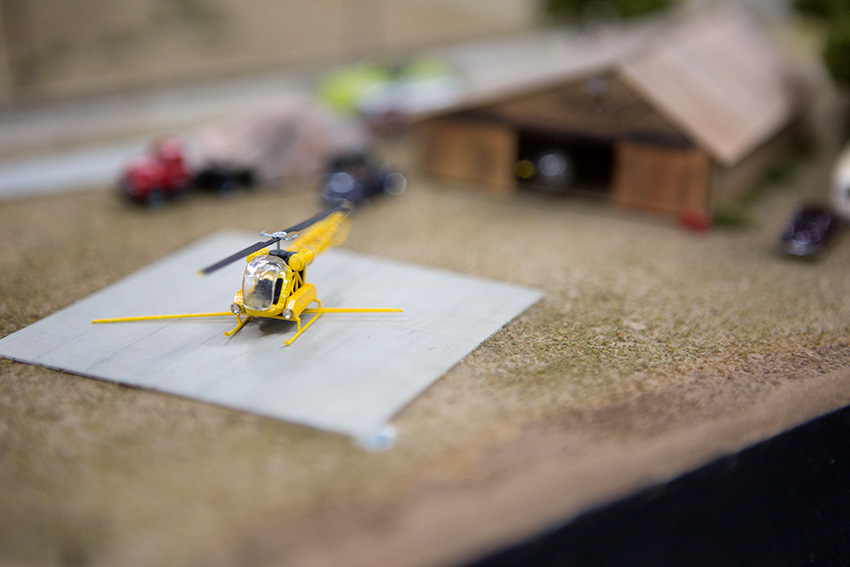 Anaheim Convention Center Model Train Expo-Mini Helicopter