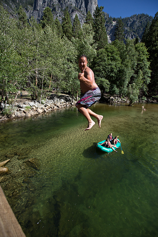 Yosemite bridge jumping