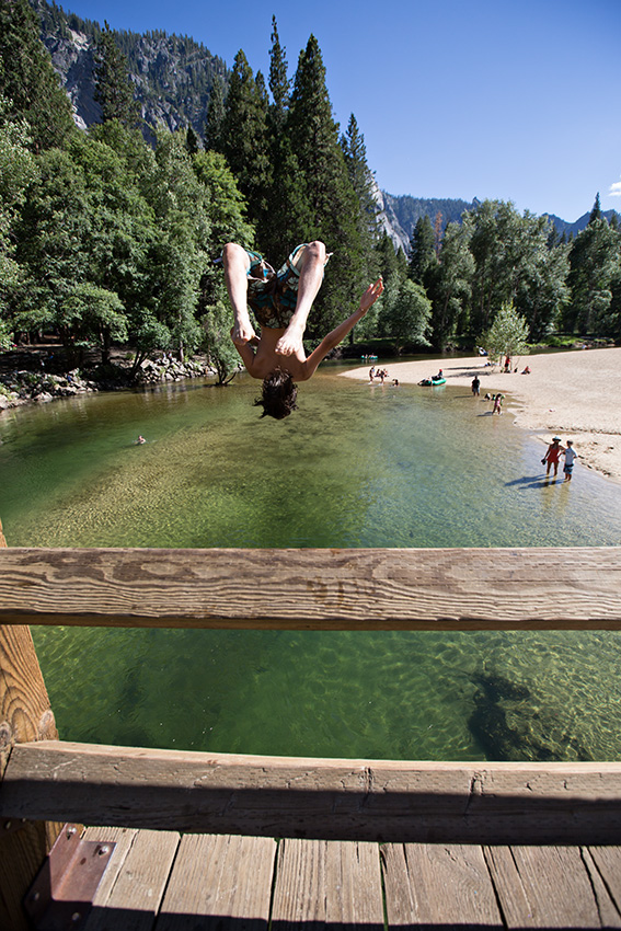 Yosemite bridge jumping