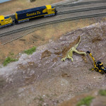 Anaheim Convention Center Model Train Expo-Dinosaur bones