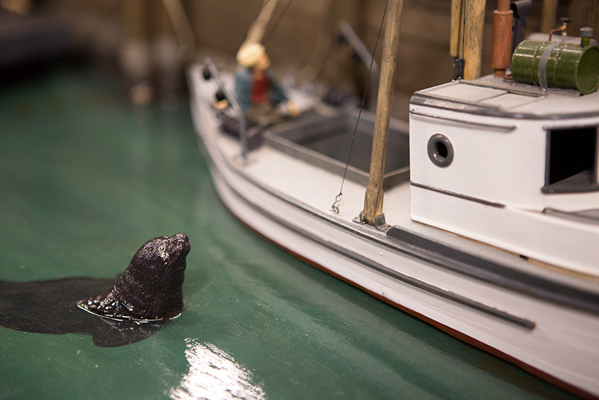 Anaheim Convention Center Model Train Expo-Seal and Boat