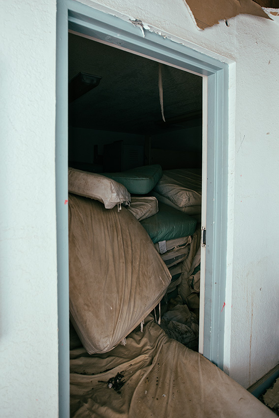 Mattresses in old air force town