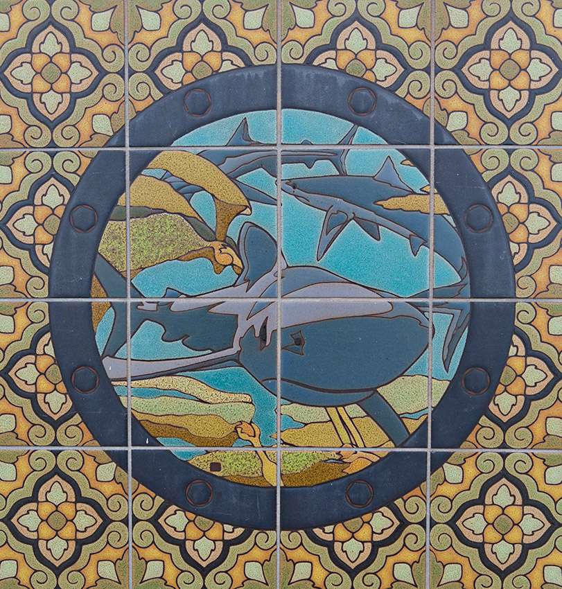 Shark mosaic on Catalina