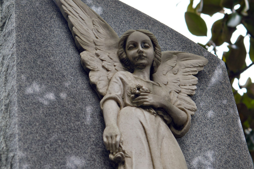 Beautiful sculpture in a New Orleans cemetery