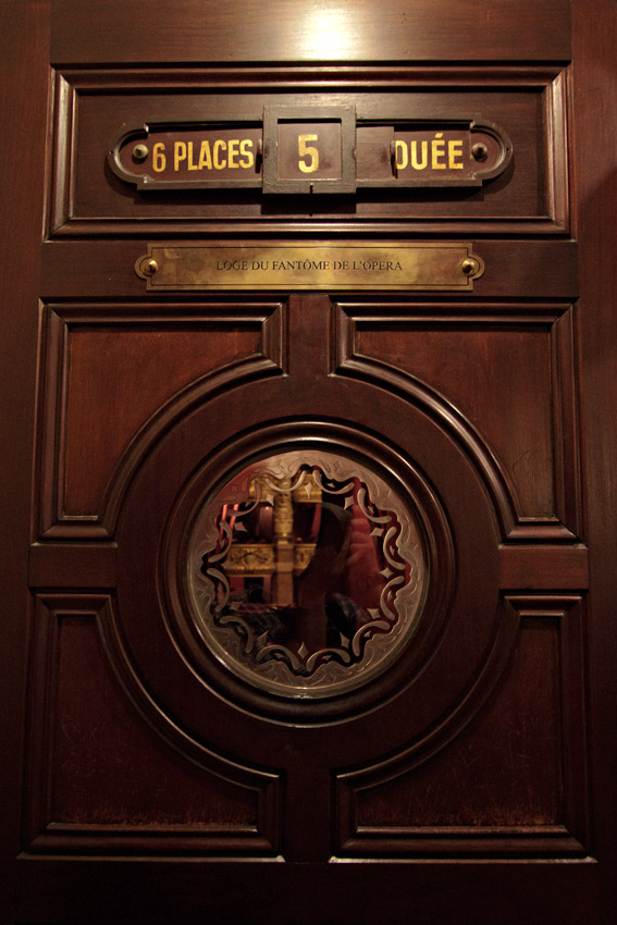 The booth "used" by the phantom of the opera, at Opera Garnier