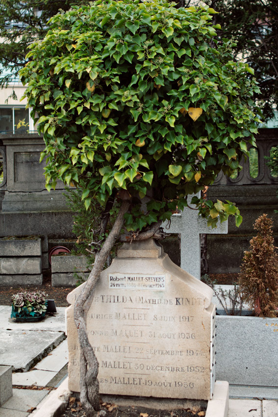 Interesting headstone, Passy cemetery