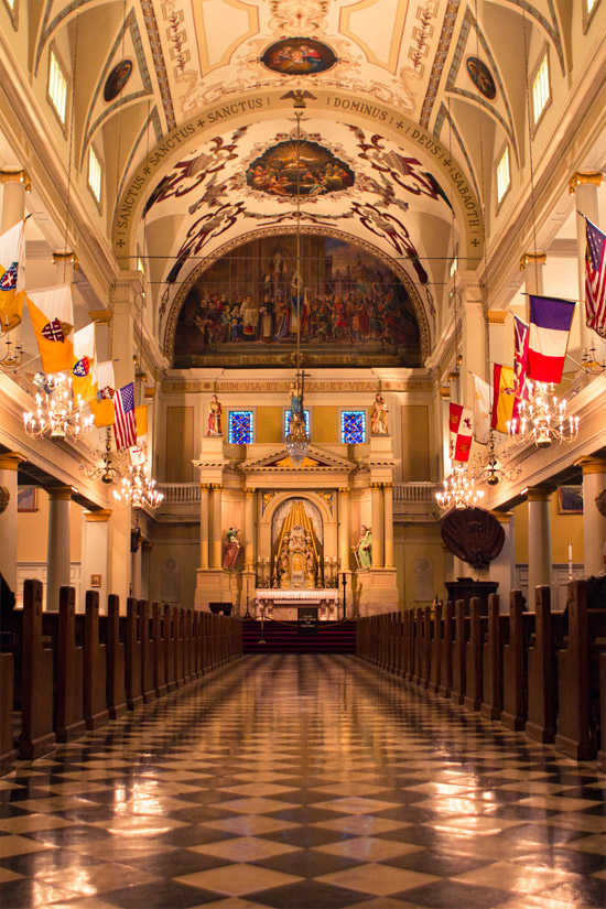 Interior of St. Louis Cathedral