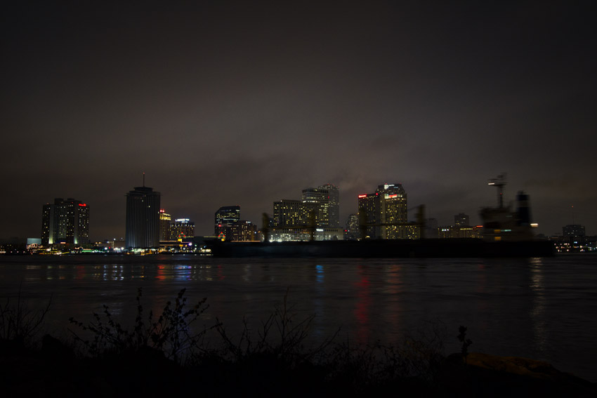 Shot from Algiers towards New Orleans