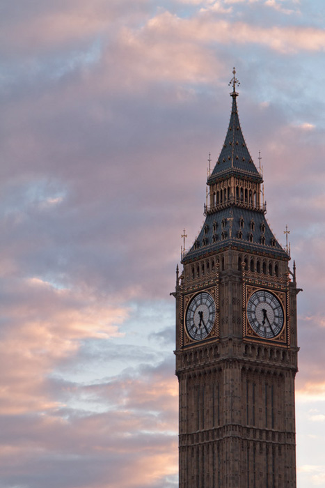 The clock tower (Big Ben) at Parliament