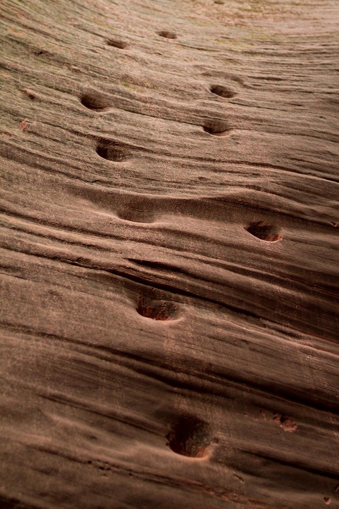 Moqui holes inside Mystery Canyon