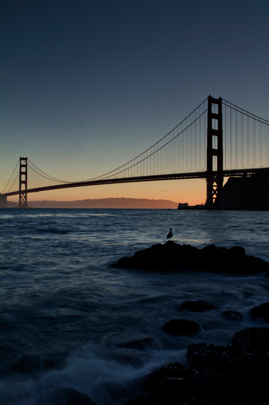 Golden Gate Bridge at sunset