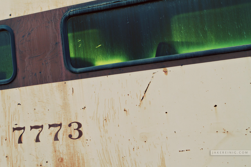 Abandoned train, somewhere near San Diego