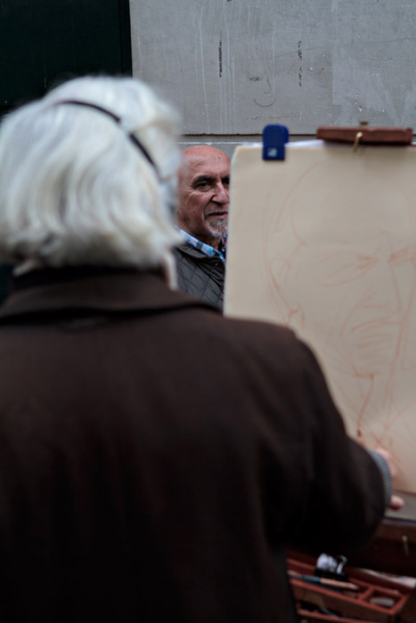 Three faces at Montmartre