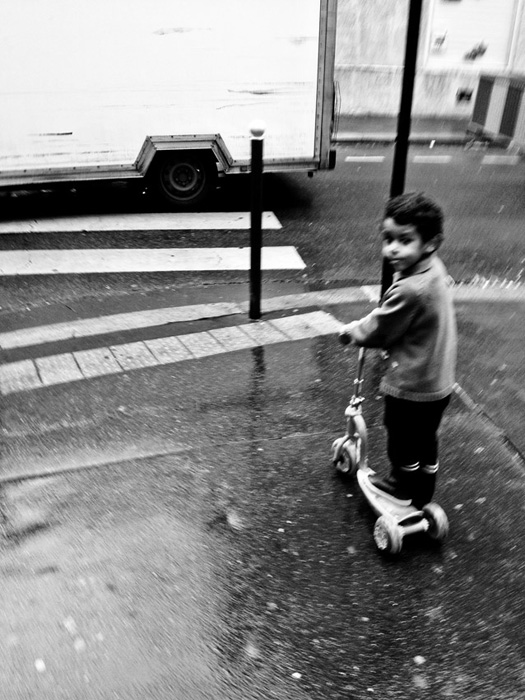 Boy on scooter