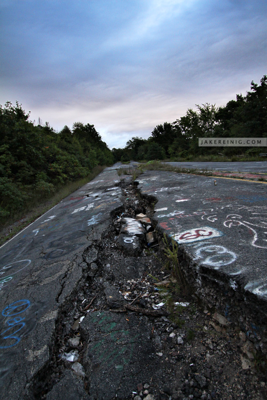 The Highway to Hell, looking uphill, Centralia, PA