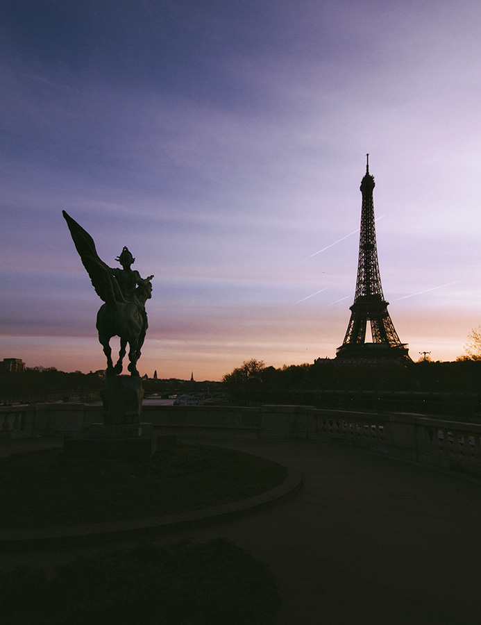 Eiffel Tower sunrise