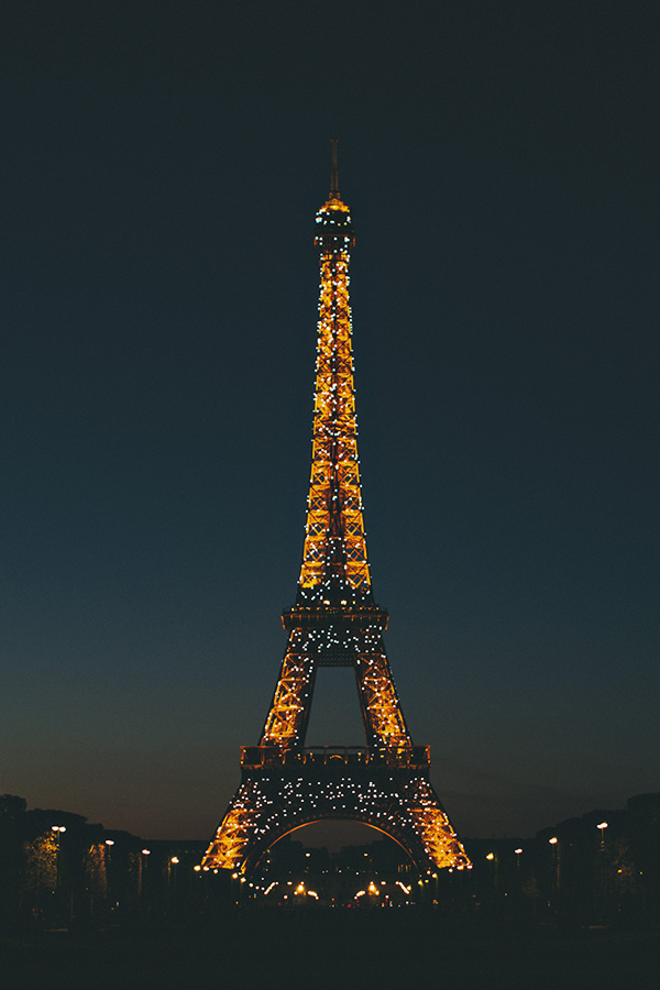 Eiffel Tower lights