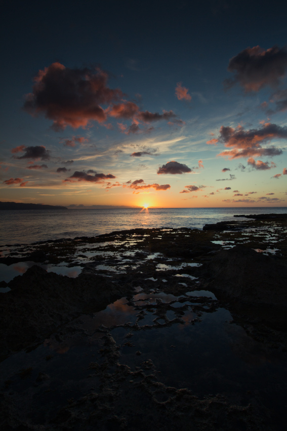 Sunset at Sharks Cove, Oahu