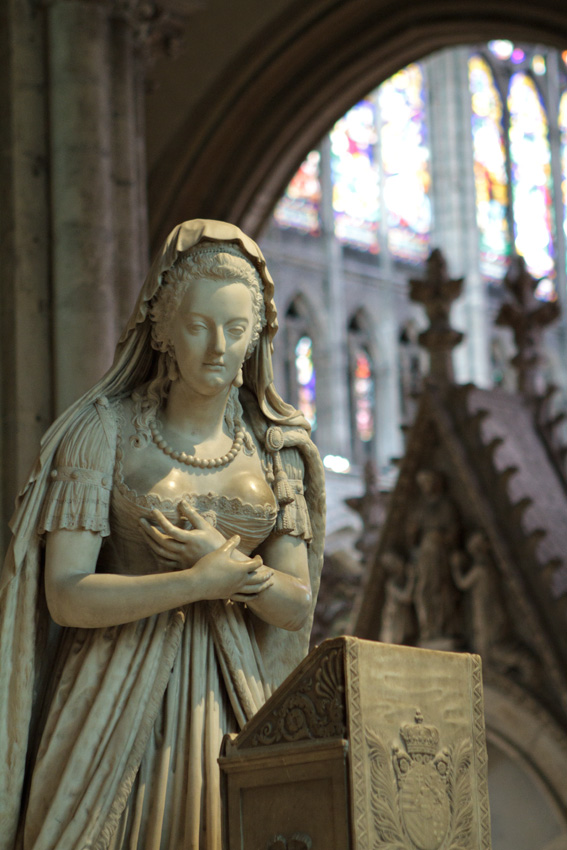 Marie Antoinette's burial site at Basilica of St. Denis