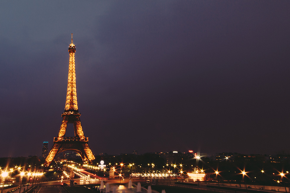 Eiffel Tower storm