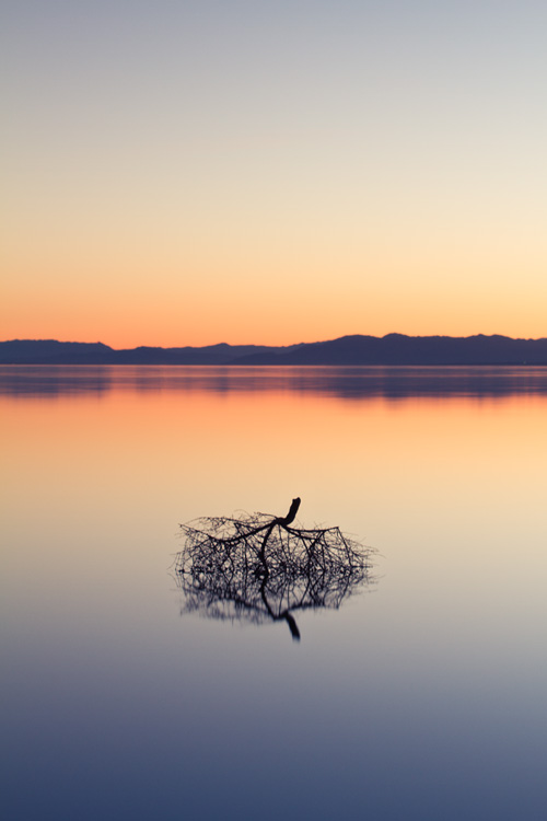 Salton Sea sunset long exposure