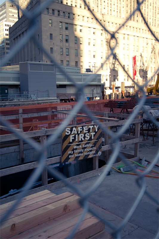 Sign near 9/11 Memorial