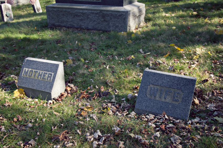 Mother and Wife, Wilkes-Barre cemetery