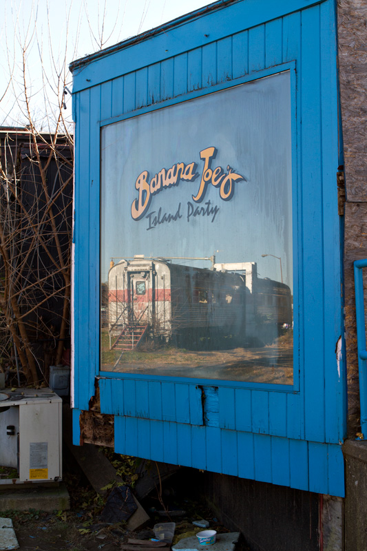 Abandoned Banana Joe's and train
