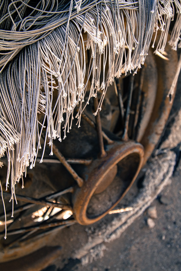 Detail of a car near the Wall Street Mill