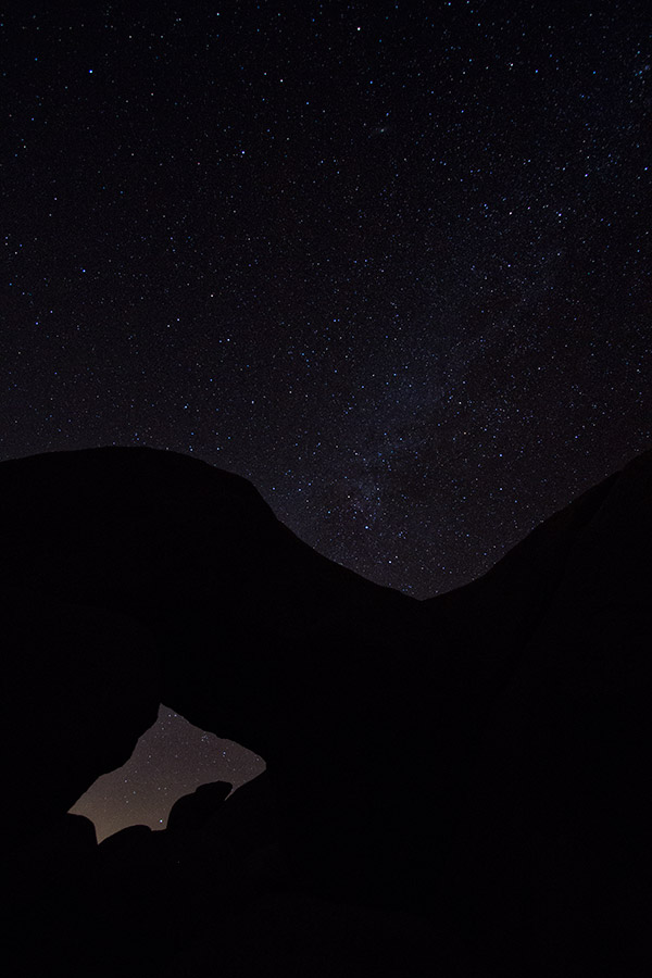 Joshua Tree milky way over arch rock