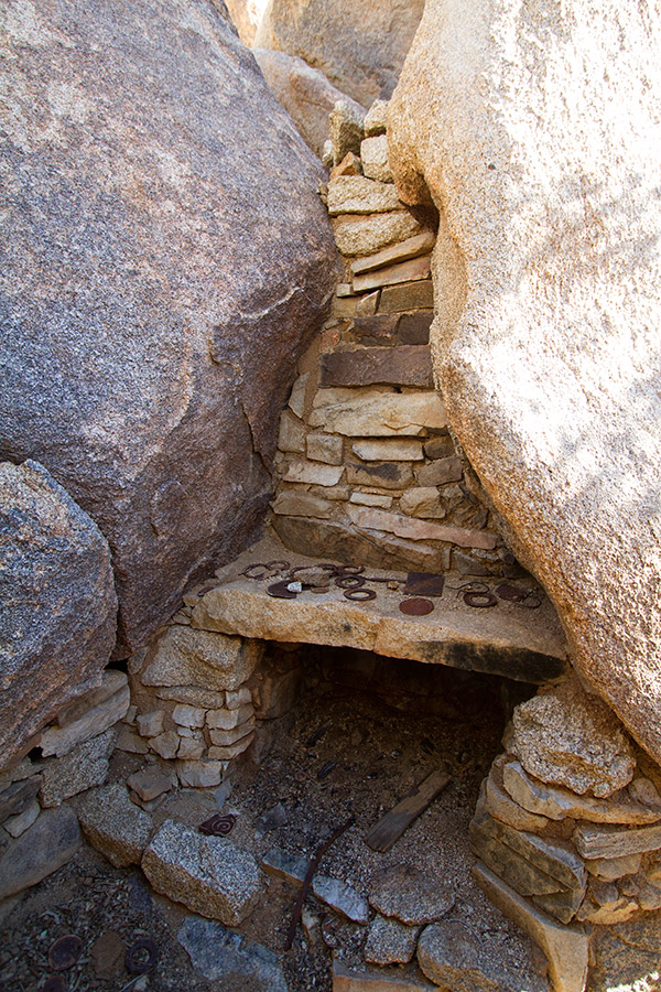 Abandoned miner's cabin at Joshua Tree, Eagle Hill