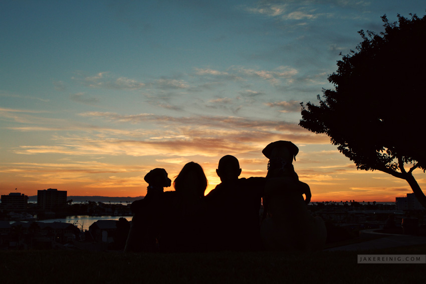 Sunset family photo, Costa Mesa/Newport Beach