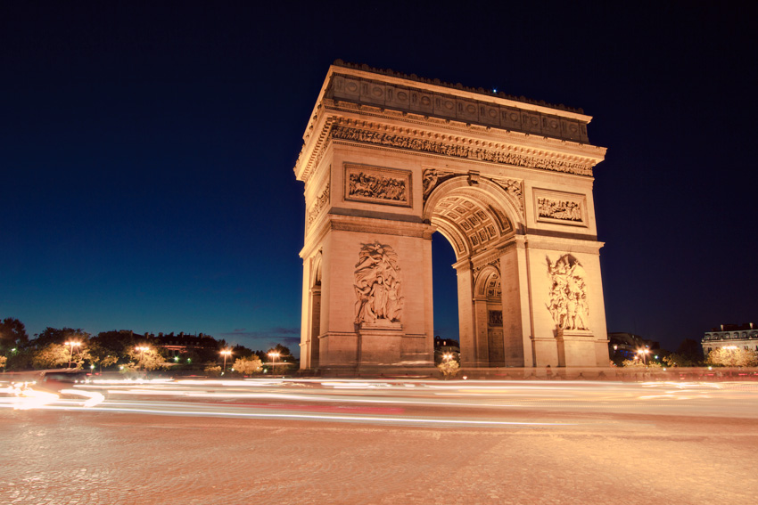 Long exposure of the Arc de Triomphe