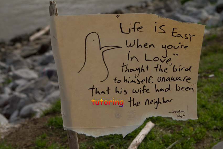 Sign near the waterfront, New Orleans