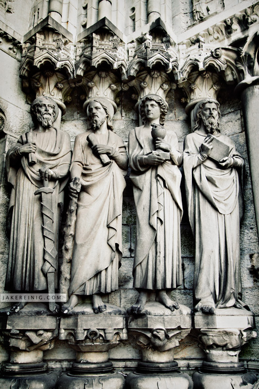 Exterior detail of St. Fin Barre's cathedral, Cork