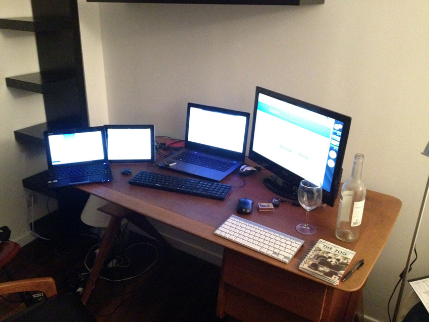 Jake's Paris desk